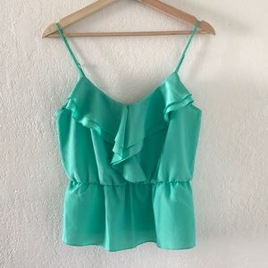 Mint green blouse tank
